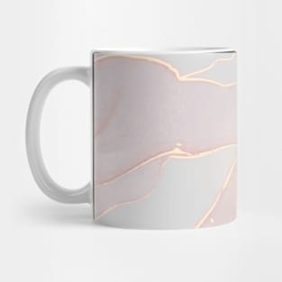 Liquid Rose Gold Luxury Marble Shapes Geometric Abstract Pattern Mug